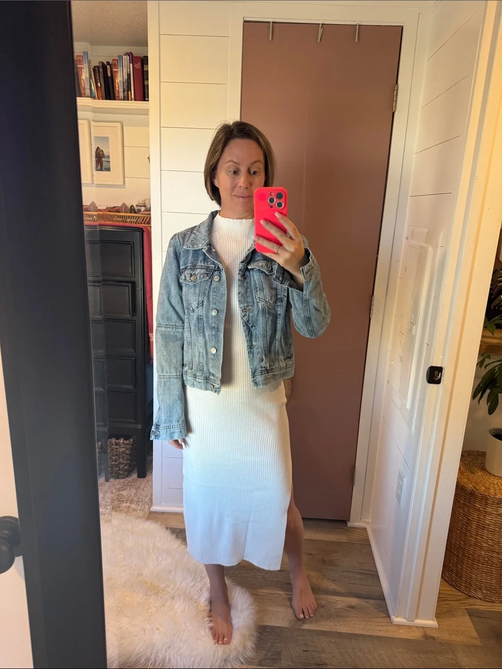 Free People Light Wash Blue Denim Jacket - Picture 9 of 11